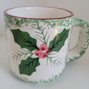 Handmade in Italy Sponged Christmas Mug